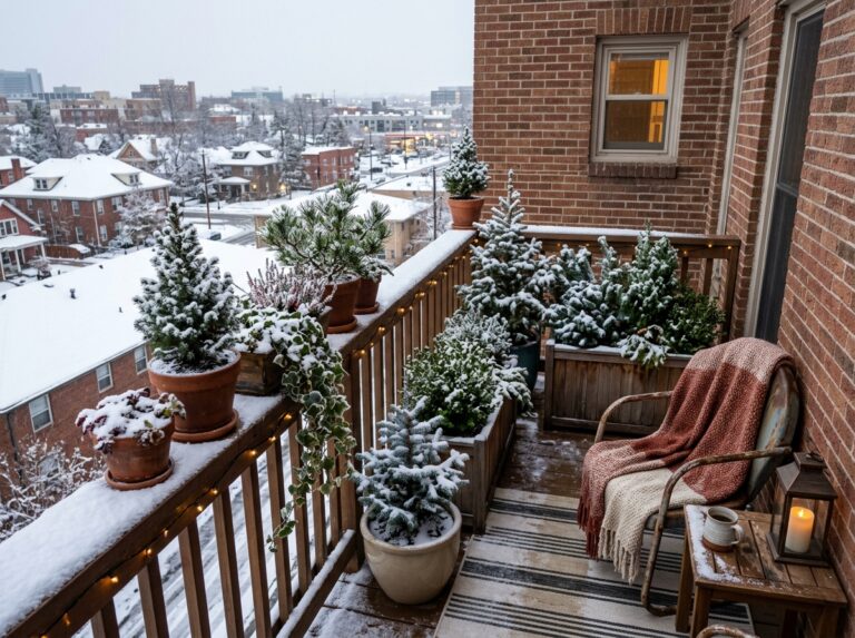 balcony plants balcony cold