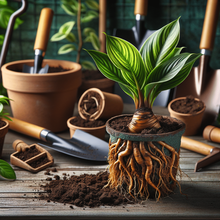 Repotting Air-Purifying Plants