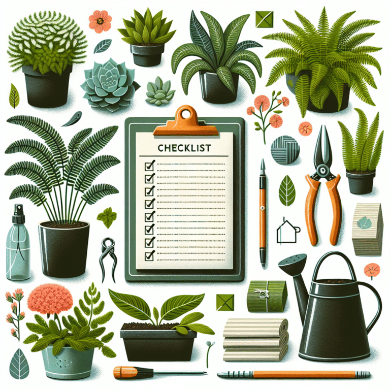 Indoor Plant Maintenance Checklist
