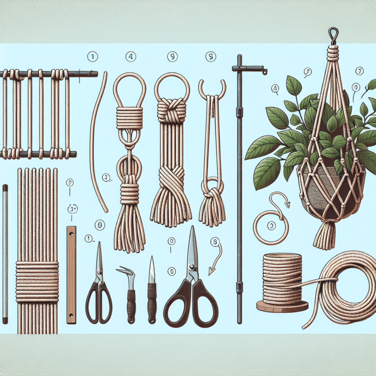 Easy Macrame Plant Hanger DIY