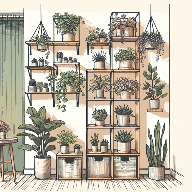 DIY Plant Shelves for Small Spaces