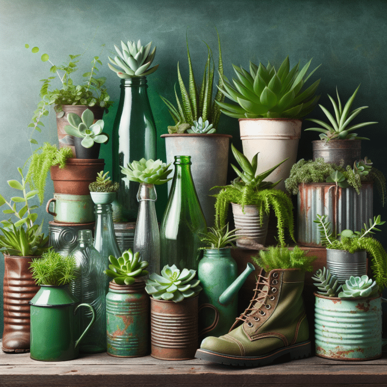 Recycled Planters for Houseplants