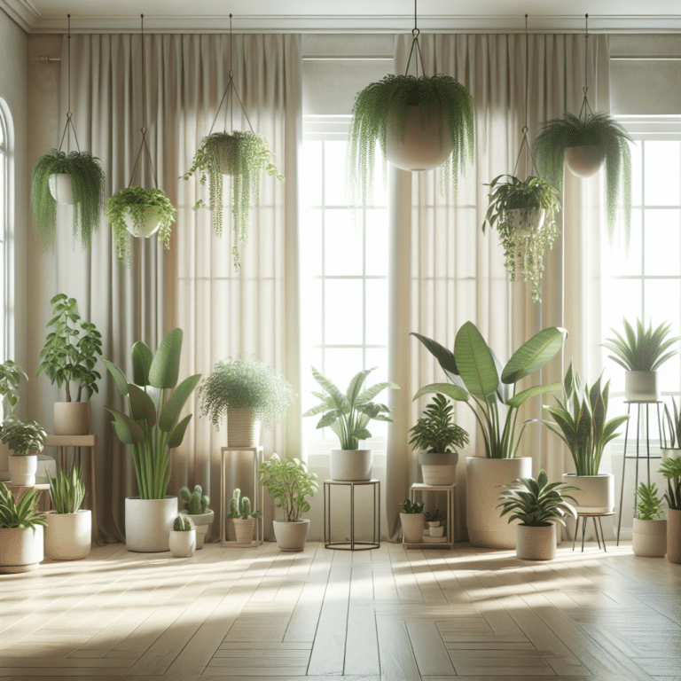 Low-Water Indoor Plants with Air-Purification Capabilities