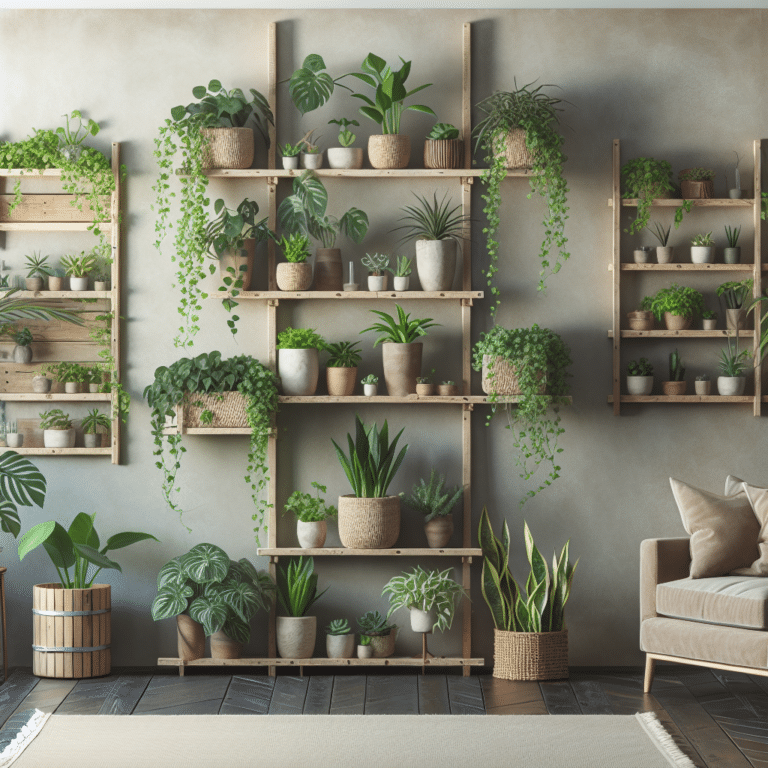 DIY Plant Shelves for Small Spaces