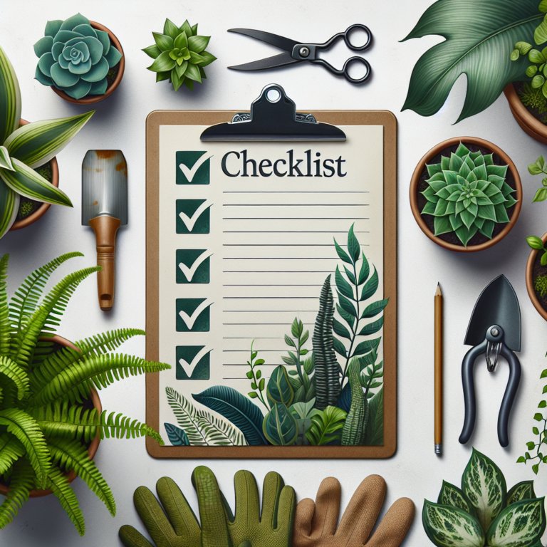 Indoor Plant Maintenance Checklist